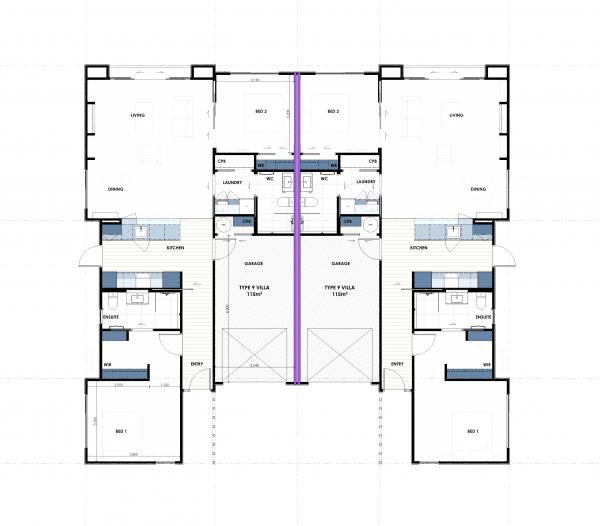 Townhouse Floorplan 2A